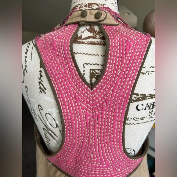 Anthropologie Ranna Gill quilted embroidered swim cover /dress small - Picture 6 of 14